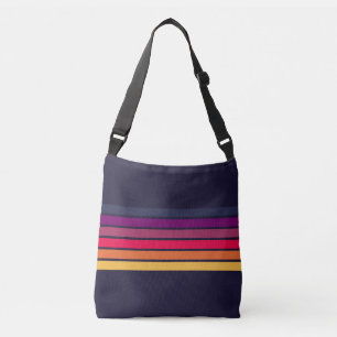 Sac Ajustable Coloré les années 70 80s Retro Racing Stripes