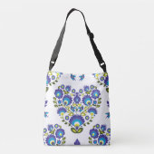 Sac Ajustable Composition du coeur avec fleurs folkloriques (Dos)