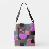Sac Ajustable Composition florale géométrique moderne (Dos)