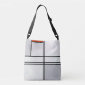 Sac Ajustable Composition (no 1) Gris-rouge | Piet Mondrian | (Dos)