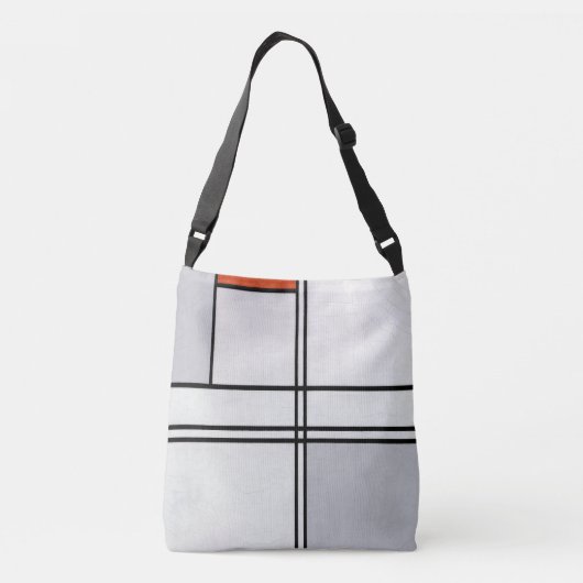 Sac Ajustable Composition (no 1) Gris-rouge | Piet Mondrian | (Dos)