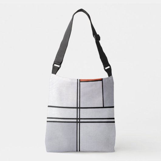 Sac Ajustable Composition (no 1) Gris-rouge | Piet Mondrian | (Devant)