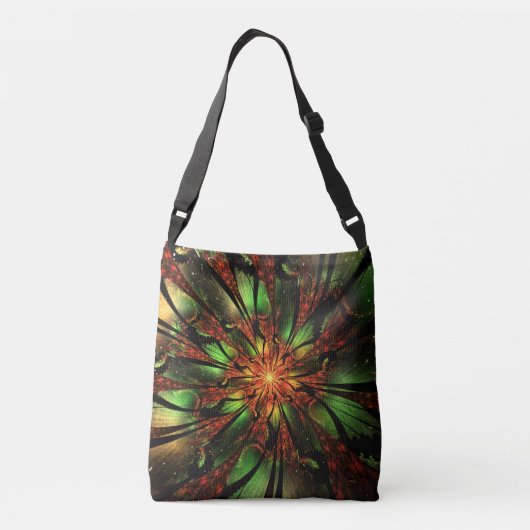 Sac Ajustable Conception Abstraite des fleurs fractales. (Dos)