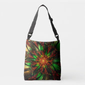 Sac Ajustable Conception Abstraite des fleurs fractales. (Devant)