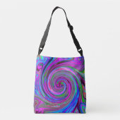 Sac Ajustable Conception Abstraite Rétro Tourbillon Magenta Colo (Dos)