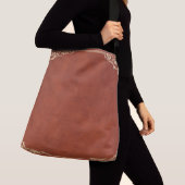 Sac Ajustable Conception Brown du look en cuir (De près)