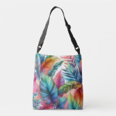 Sac Ajustable Conception couleur Feuille Tropical Aquarelle (Dos)