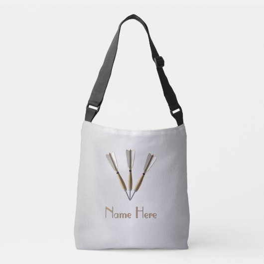 Sac Ajustable Conception de fléchettes Monogram argentées (Devant)