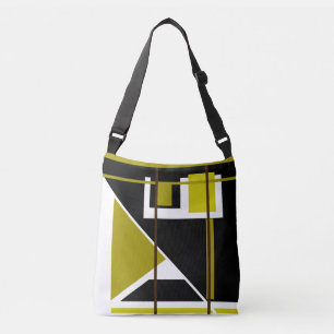 Sac Ajustable Conception de formes géométriques en vert olive,
