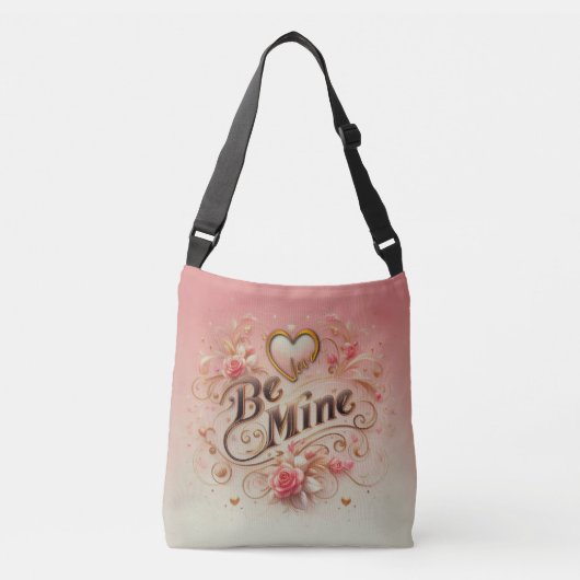 Sac Ajustable Conception de la Saint-Valentin Sois Mien avec Cœu (Devant)