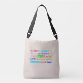Sac Ajustable Conception de mots de destination de voyage (Devant)
