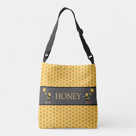 Sac Ajustable Conception de nid d'abeille moderne & abeilles bou (Dos)