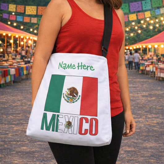 Sac Ajustable Conception de nom de drapeau du Mexique personnali