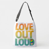 Sac Ajustable Conception de typographie Rétro Fierté Amour à hau (Dos)