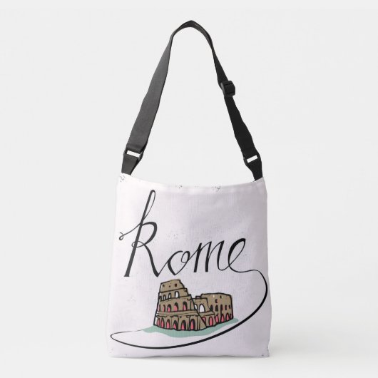 Sac Ajustable Conception en lettres de main de Rome (Devant)
