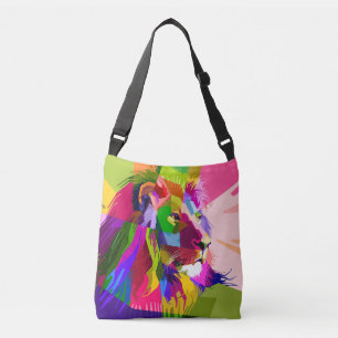 Sac Ajustable Conception Pop Art Prismatique Colorée Lion-62501