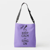 Sac Ajustable Conserver le calme et la chante sur mesure nom et (Dos)