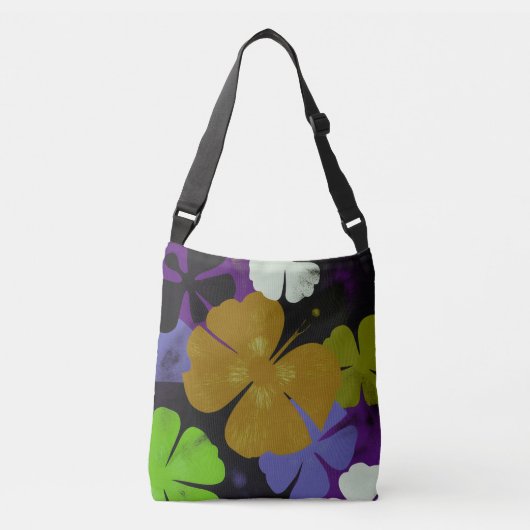 Sac Ajustable Contraste de Fleur Dorée – Déclaration Florale Aud (Devant)