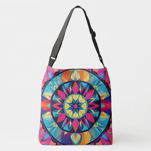Sac Ajustable Cool Kaleidoscope Aztec Design, Motif bleu rose (Dos)