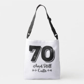 Sac Ajustable cool mignon 70e anniversaire citation des paroles (Dos)