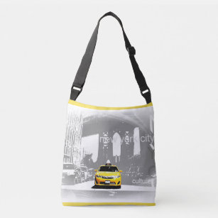 Sac Ajustable Cool Nyc New York City Brooklyn Bridge Taxi jaune