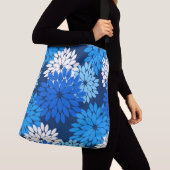 Sac Ajustable Copie, bleu, Aqua et marine floraux modernes de (De près)