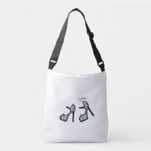 Copie élégante de chaussure - plaid turquoise