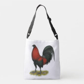 Sac Ajustable Coq Rouge Noir BB Américain (Dos)
