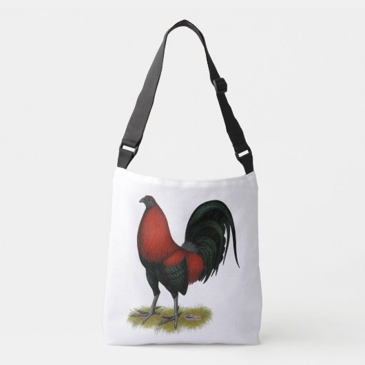 Sac Ajustable Coq Rouge Noir BB Américain (Devant)