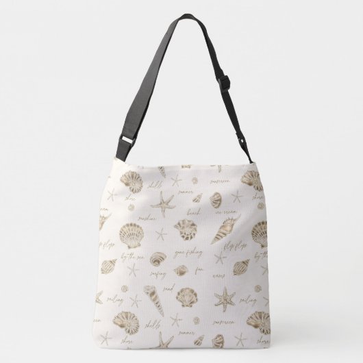 Sac Ajustable Coques Starfish Sun Fun Texte Sandstone ID918 (Dos)