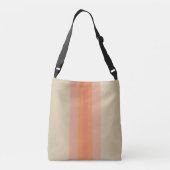 Sac Ajustable Corail moderne rayé beige (Dos)