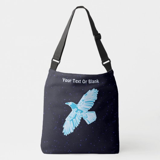 Sac Ajustable Corbeau bleu sur les étoiles (Devant)