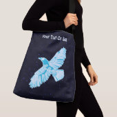 Sac Ajustable Corbeau bleu sur les étoiles (De près)
