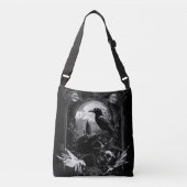 Sac Ajustable Corbeau sur Crânes (Devant)
