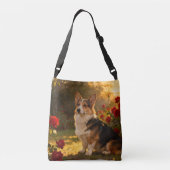 Sac Ajustable Corgi dans les Roses I (Dos)
