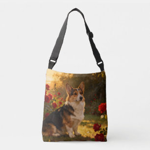 Sac Ajustable Corgi dans les Roses I