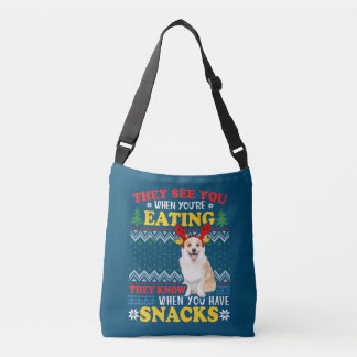 Sac Ajustable Corgi Ugly Christmas They See You're Eating Xmas