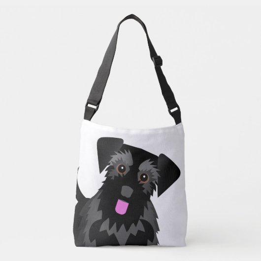 Sac Ajustable Couleur personnalisée de la table Schnauzer (Devant)