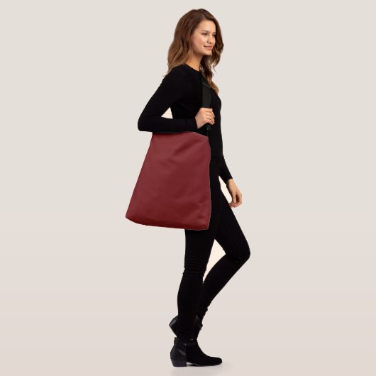 Sac Ajustable Couleur rouge sang noir uni (Sur le modèle)