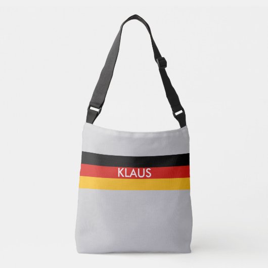 Sac Ajustable COULEURS DE DRAPEAU ALLEMANDE + vos idées (Devant)
