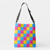 Sac Ajustable Couleurs de Pansexualité à damiers motif (Dos)