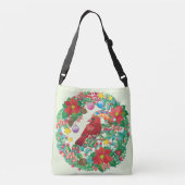 Sac Ajustable Couronne de vacances avec Red Cardinal Bird (Dos)