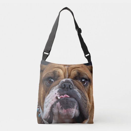 Sac Ajustable Coussin de jet de Bouledogue Anglais (Devant)