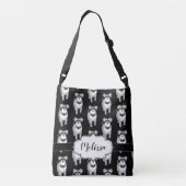 Sac Ajustable Coutume de Schnauzers miniatures rétro (Dos)