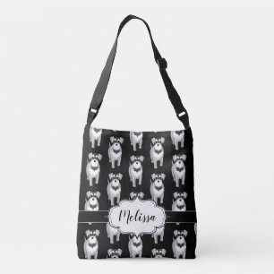 Sac Ajustable Coutume de Schnauzers miniatures rétro
