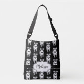 Sac Ajustable Coutume de Schnauzers miniatures rétro (Devant)