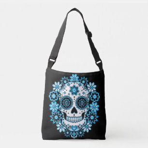 Sac Ajustable Crâne à sucre bleu