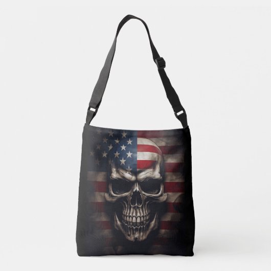 Sac Ajustable Crâne de drapeau américain (Dos)