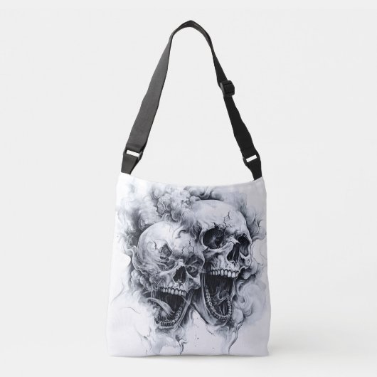 Sac Ajustable Crâne fantôme de minuit (Devant)
