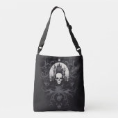 Sac Ajustable Crâne gothique et conception de château (Dos)
